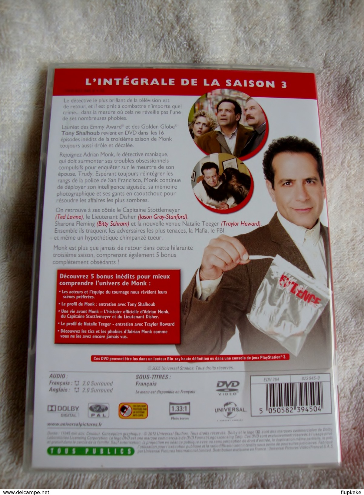 Dvd Zone 2 Monk - Saison 3 (2004) Vf+Vostfr - Séries Et Programmes TV