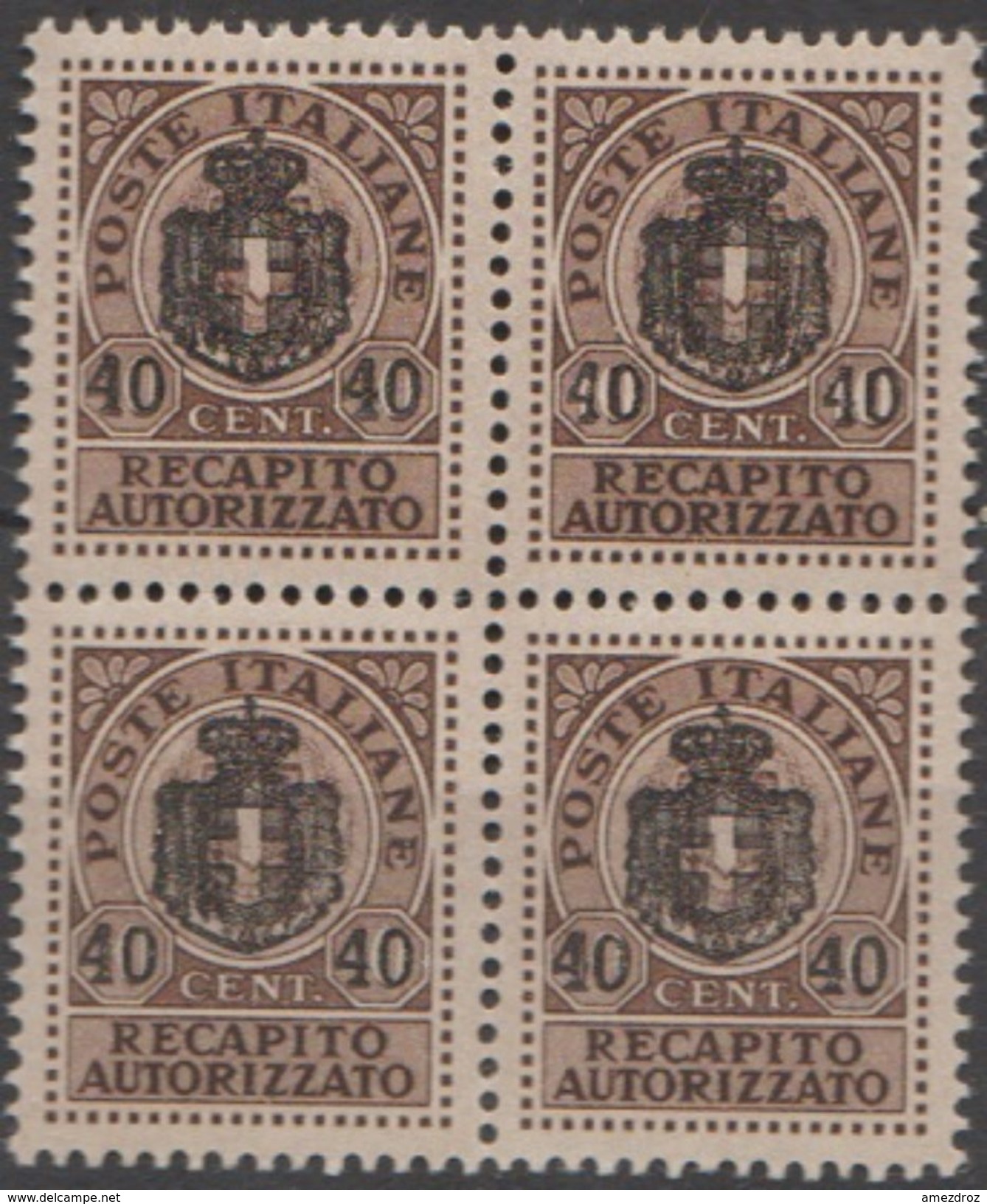 Italie Exprès Récapito 1945 N° 24  NMH  (E14) - Andere & Zonder Classificatie