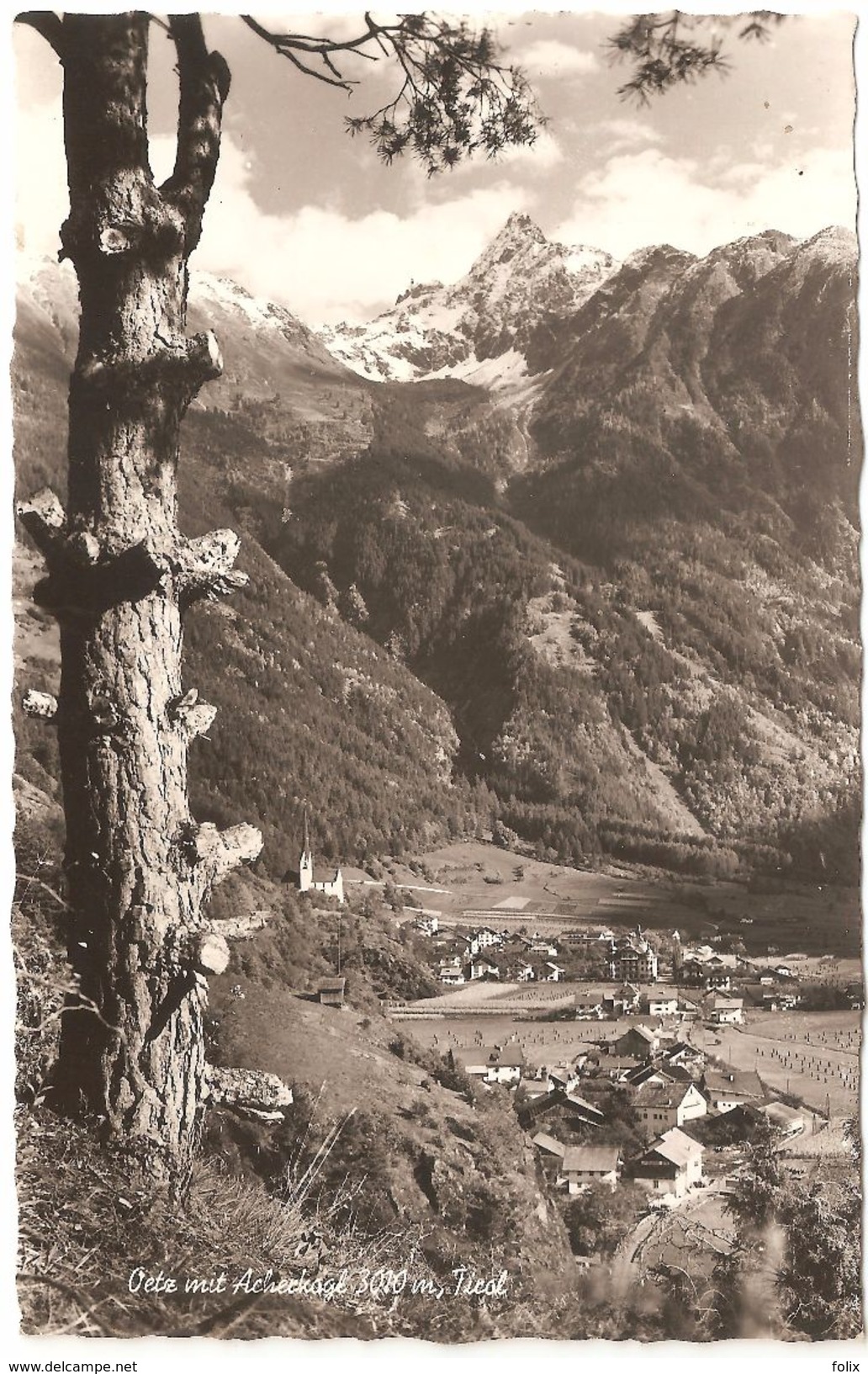 Ötz - Ötz Mit Acherkogel 3010 M Tirol - Verlag Lohmann & Aretz - Panorama - 1959 - Echt Photo - Oetz