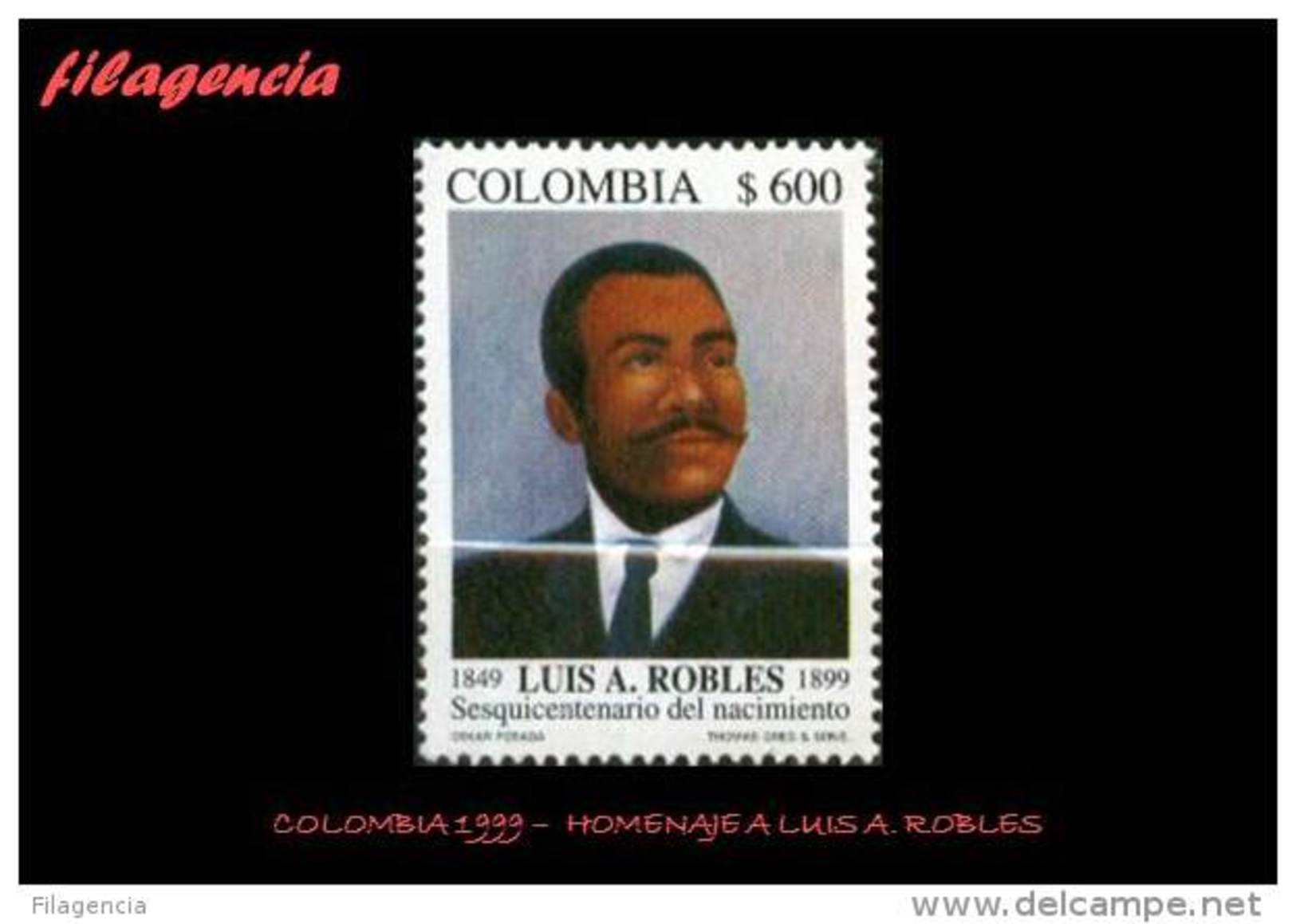 AMERICA. COLOMBIA MINT. 1999 HOMENAJE A LUIS A. ROBLES - Colombia