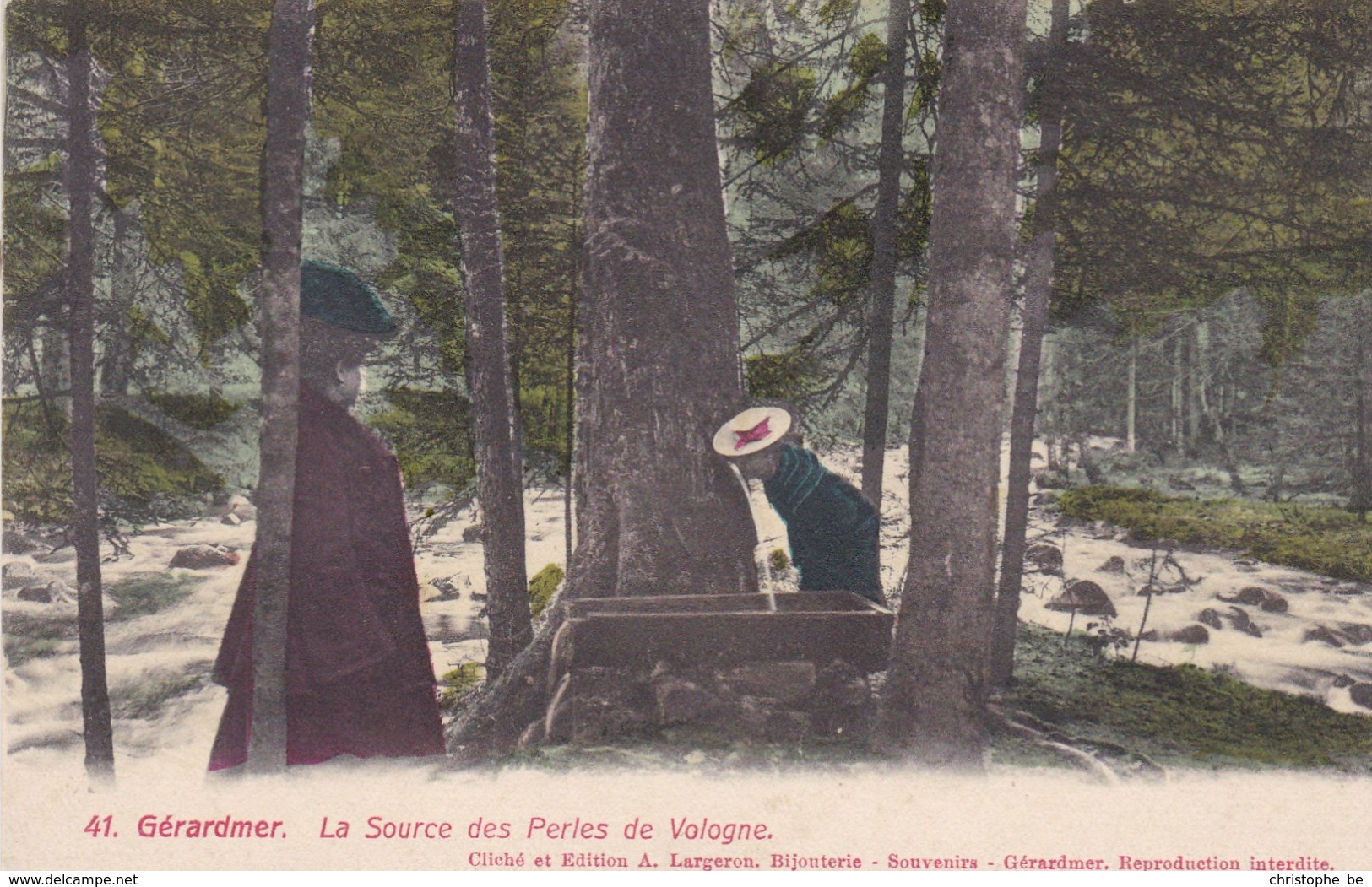 CPA Gérardmer, La Source Des Perles De Vologne (pk37647) - Gerardmer