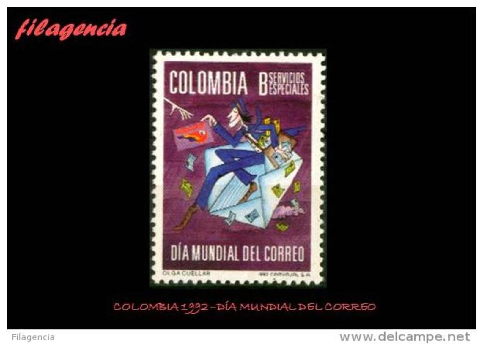 AMERICA. COLOMBIA MINT. 1992 DÍA MUNDIAL DEL CORREO - Colombia