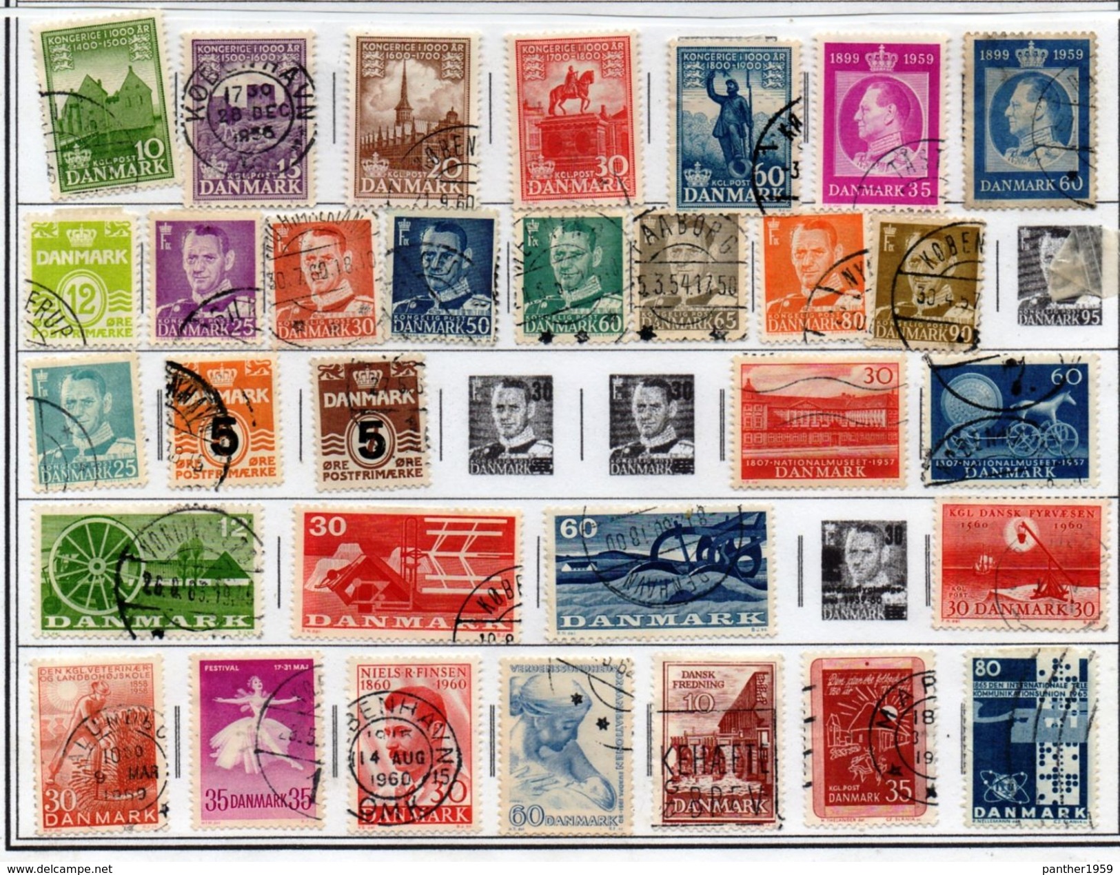 DENMARK:SELECTION CONTENTS# 55 PCS IN MIXED CONDITION#. WFIX-300-1 (15) - Collections