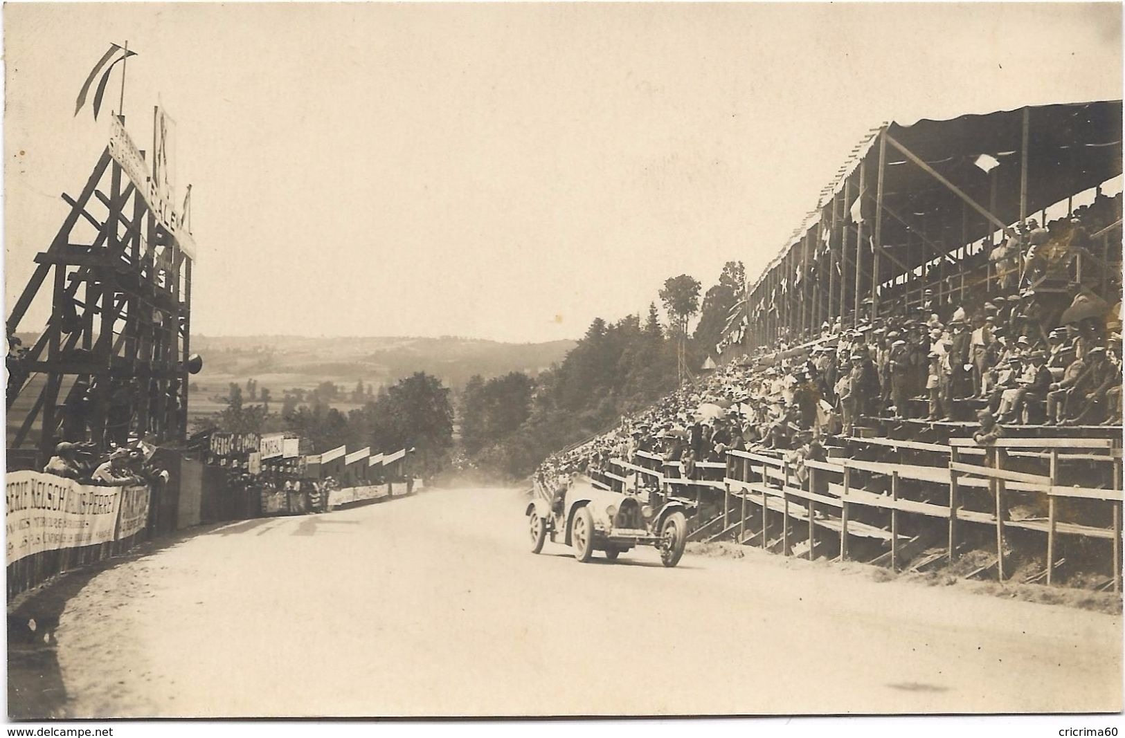 31 - Très Rare Carte-photo Du Grand Prix Du COMMINGES, Mention Manuscrite Au Verso "VELICHKOVITCH". Animée, BE. - Autres & Non Classés