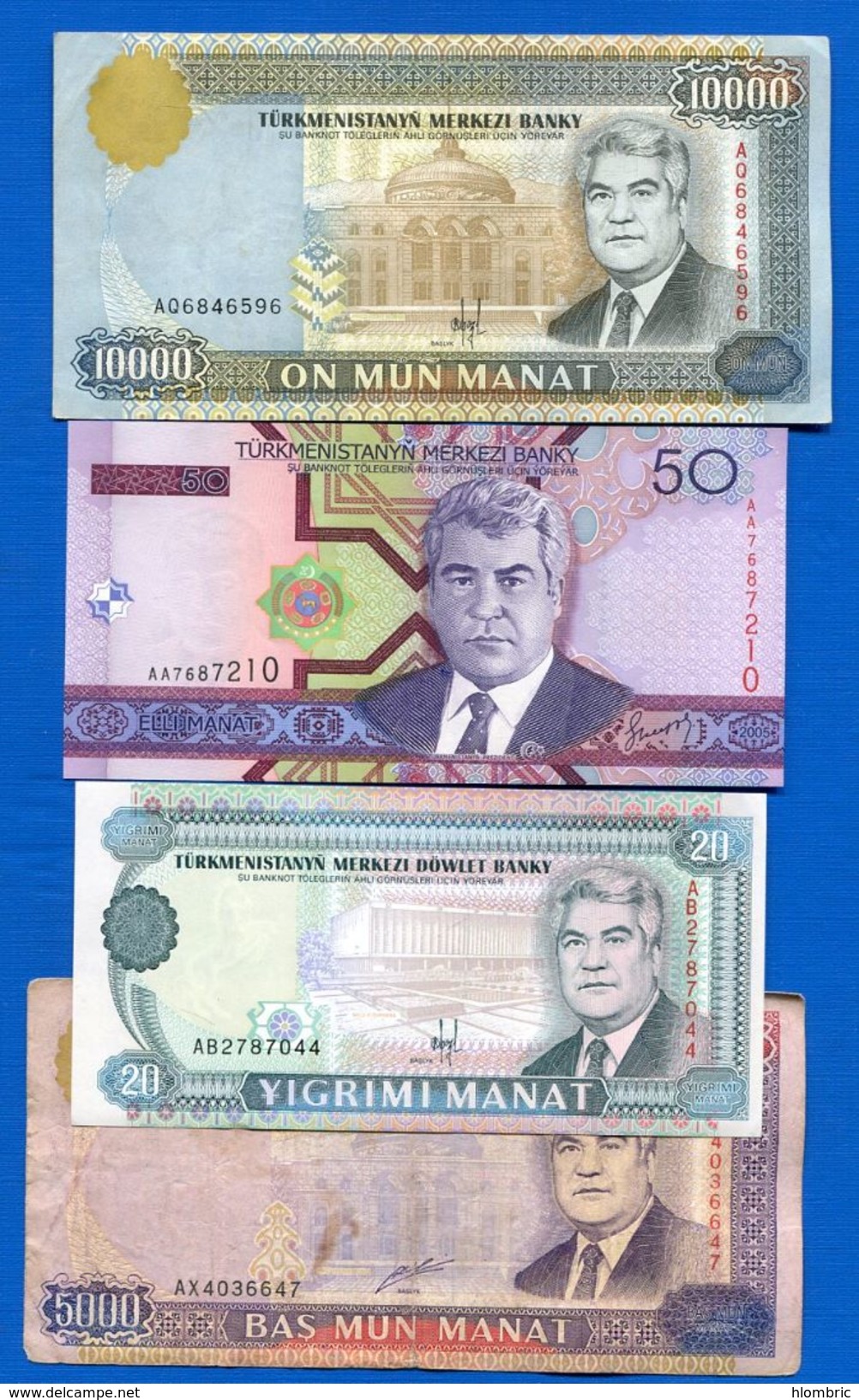 Turkmenistan  8  Billets - Turkménistan