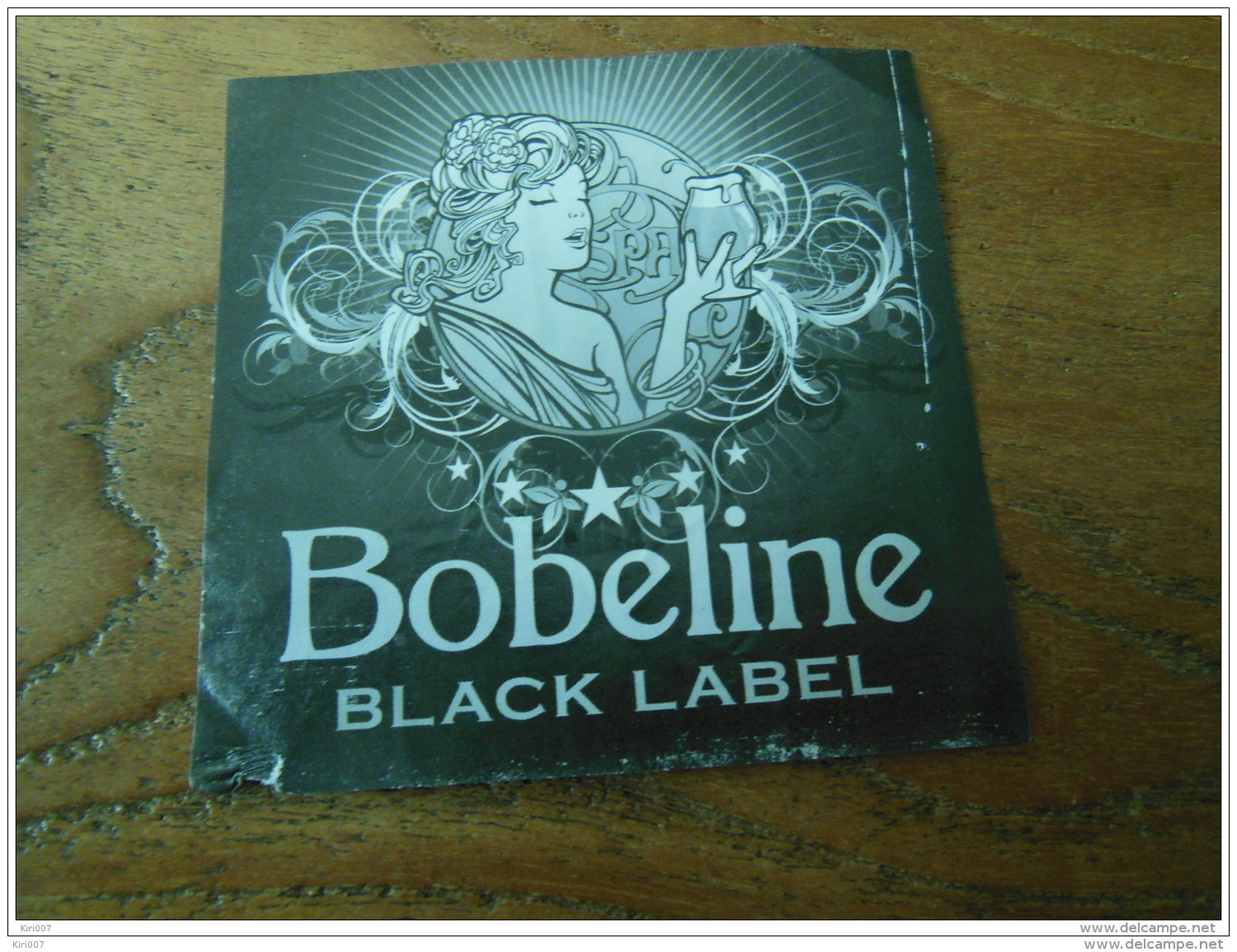 ETIQUETTE BIERE BOBELINE BLACK LABEL - Birra