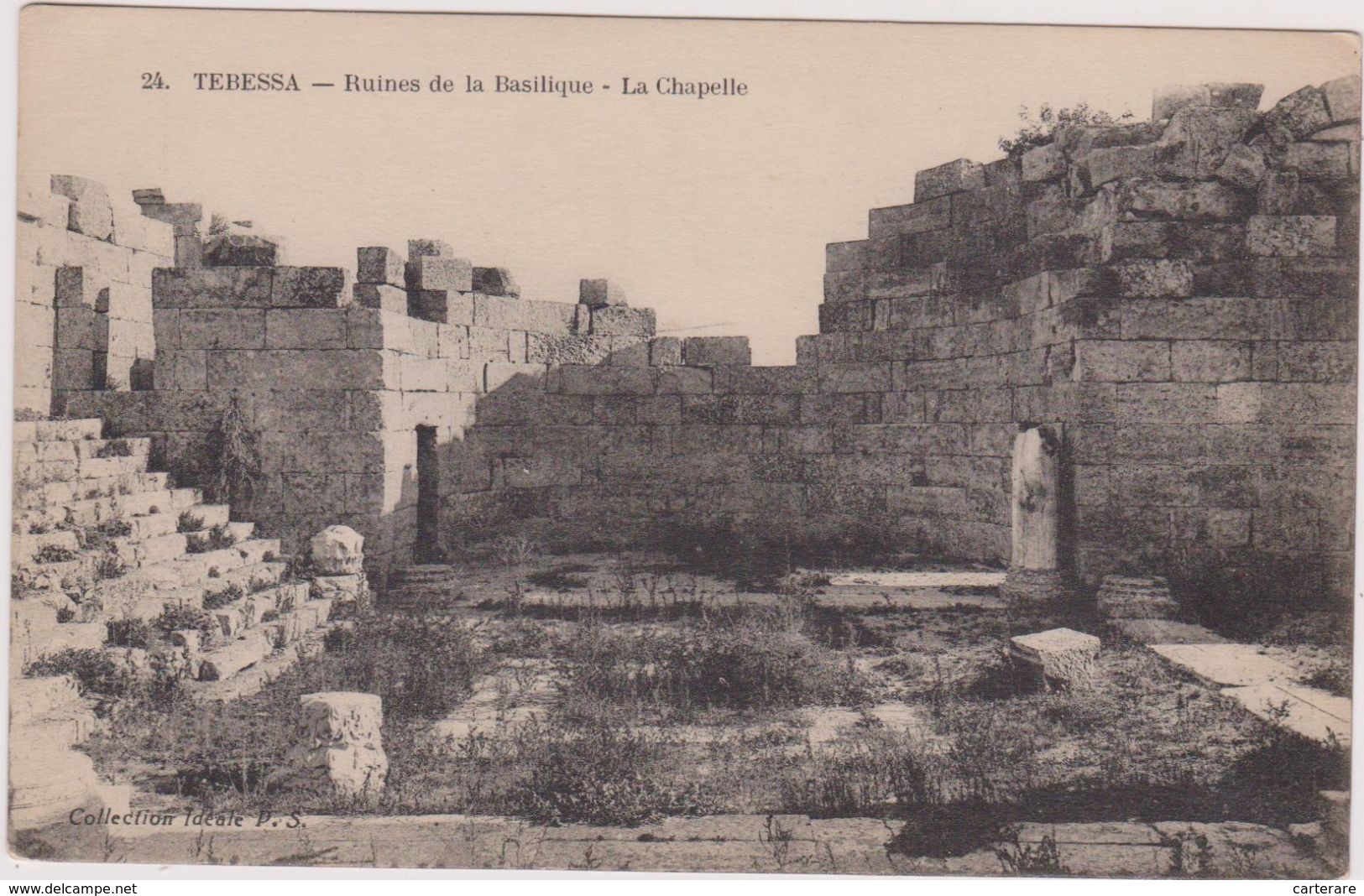 AFRIQUE,AFRICA,AFRIKA,ALG ERIE,ALGERIA,MAGHREB,TEBESSA,TBESSA,frontière Algéro Tunisienne,RUINE,BASILIQUE,chapelle - Tebessa