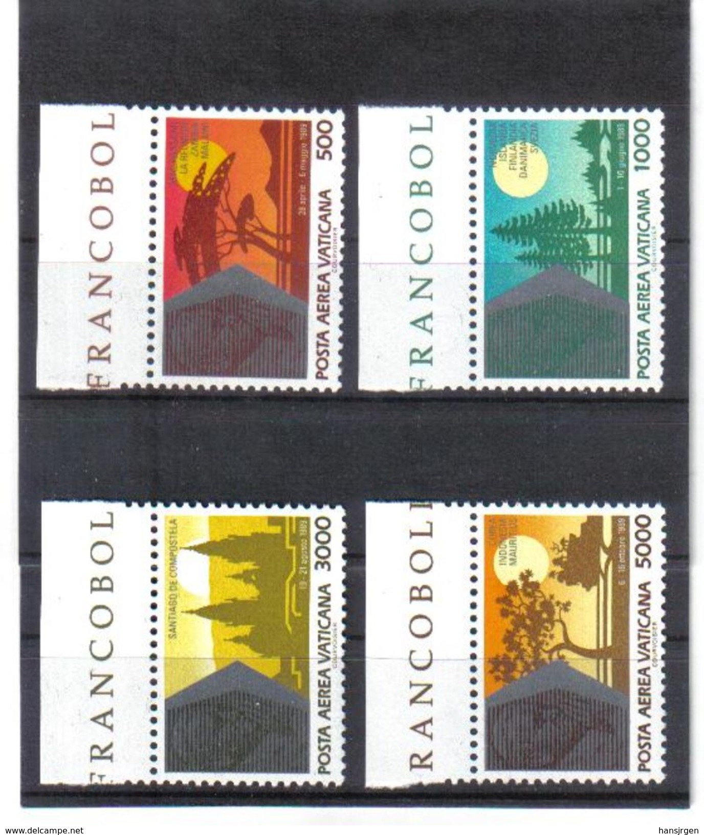 GUT558 VATICAN 1990  MICHL  1014/17 ** Postfrischer SATZ Siehe ABBILDUNG - Ungebraucht