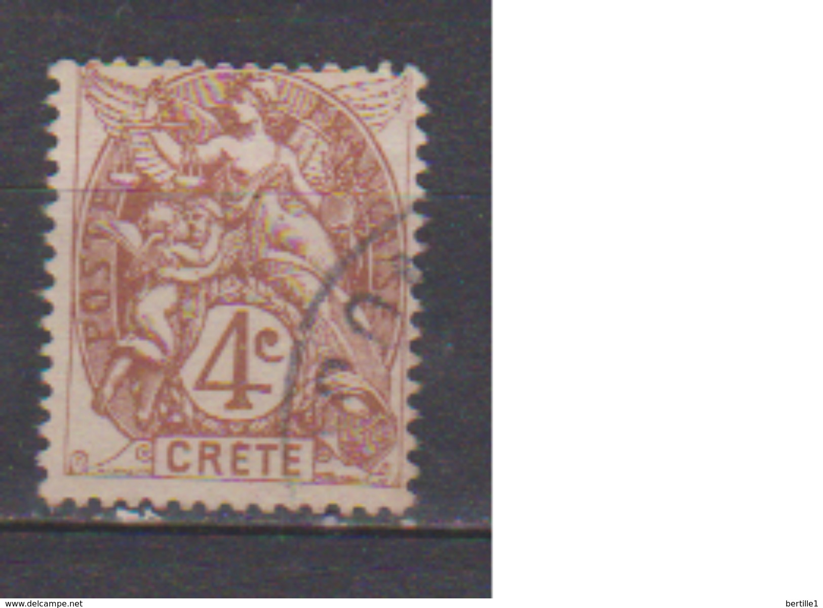 CRETE         N°  4      OBLITERE  ( O 1025 ) - Used Stamps