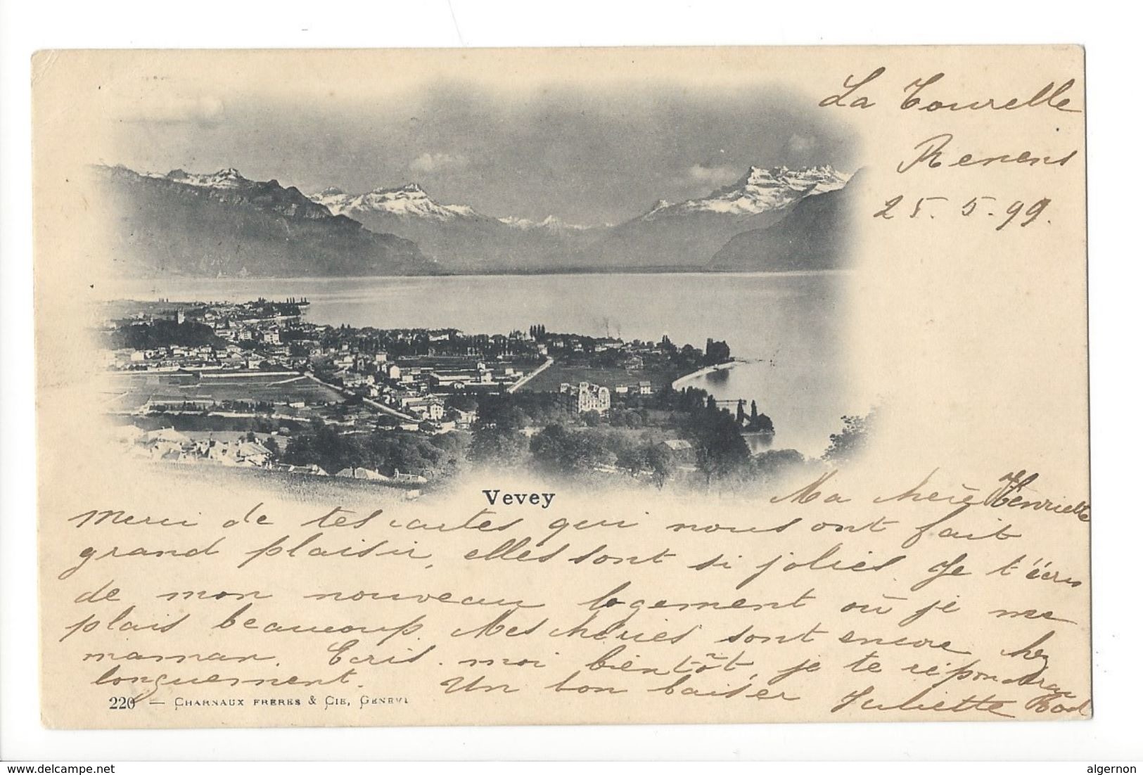 17143 -   Vevey Envoyée 1899 - Vevey