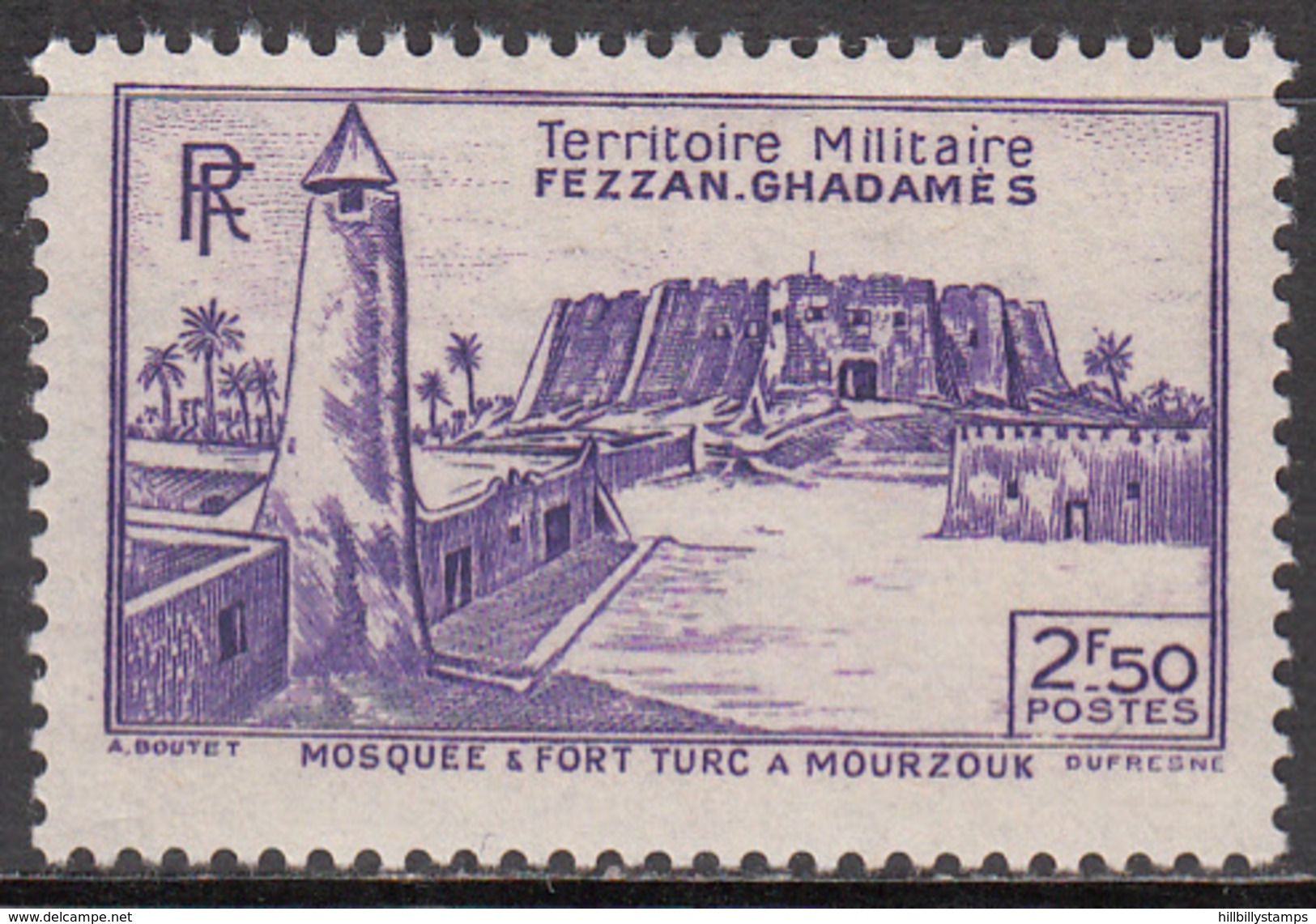 FEZZAN GHADAMES   SCOTT NO. 1N6     MINT HINGED     YEAR  1946 - Unused Stamps