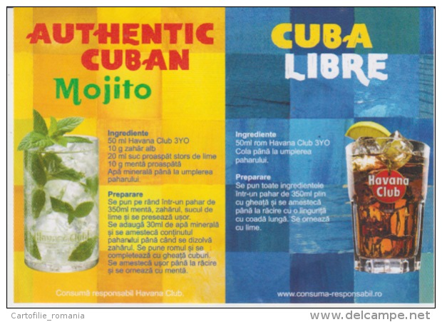 Havana Club Havana In The Street Menu Authentic Cuban And Cuba Libre - Menus