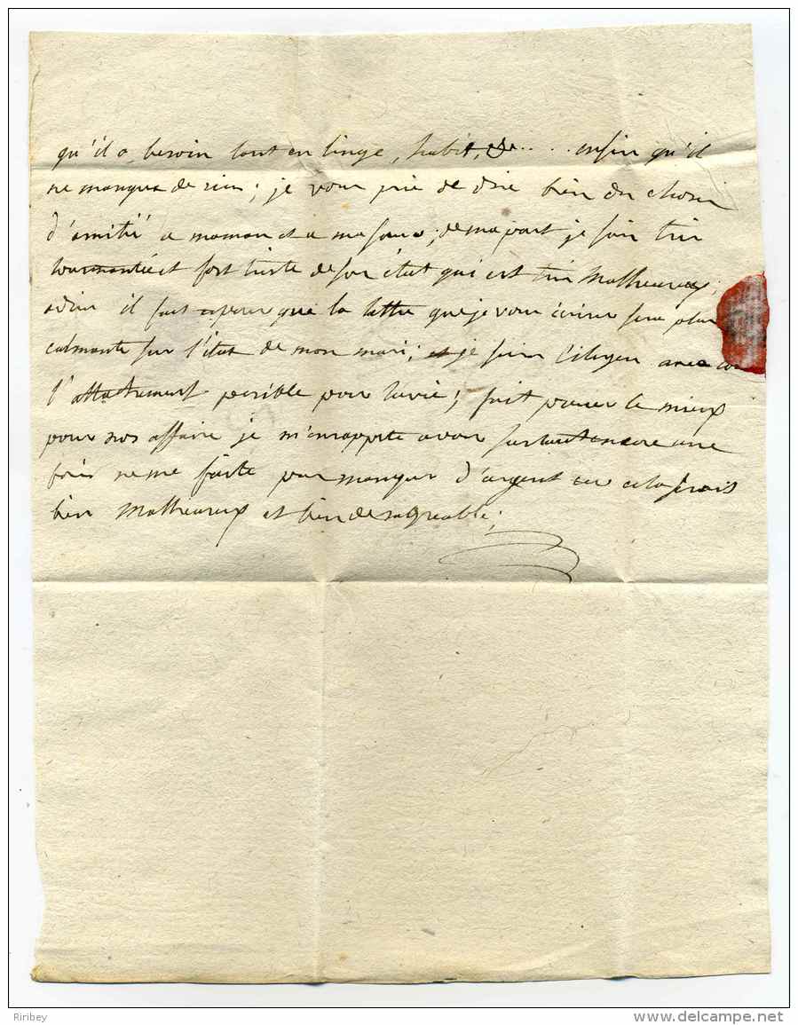 Lettre De AUGSBURG( Allemagne) Avec Marque De Transit D'ALLEMAGNE+ Franco France En Manuscrit - 1801-1848: Précurseurs XIX