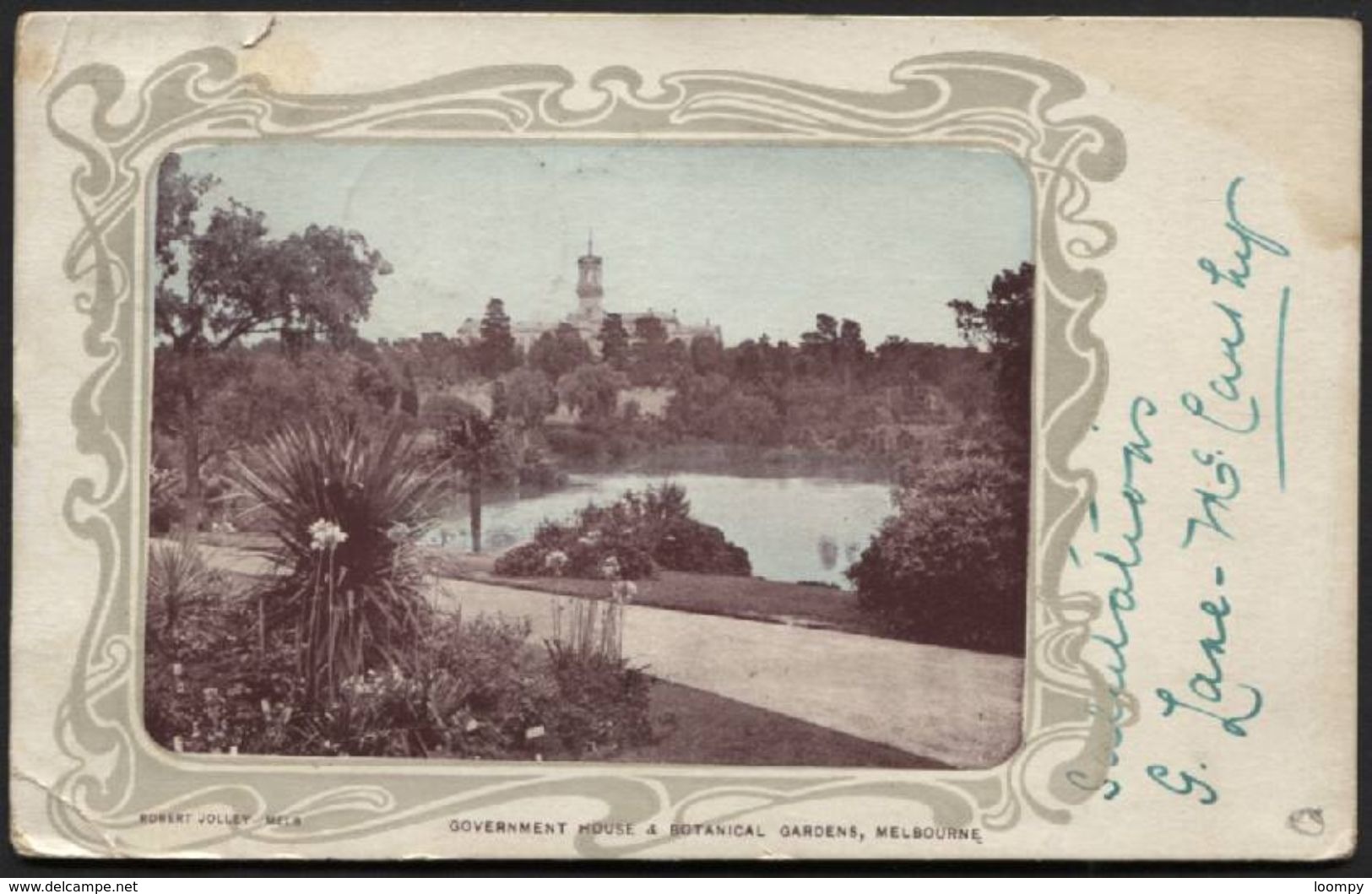 AUSTRALIA VICTORIA Postcard To Belgium 1903. Vew Melbourne (906) - Lettres & Documents