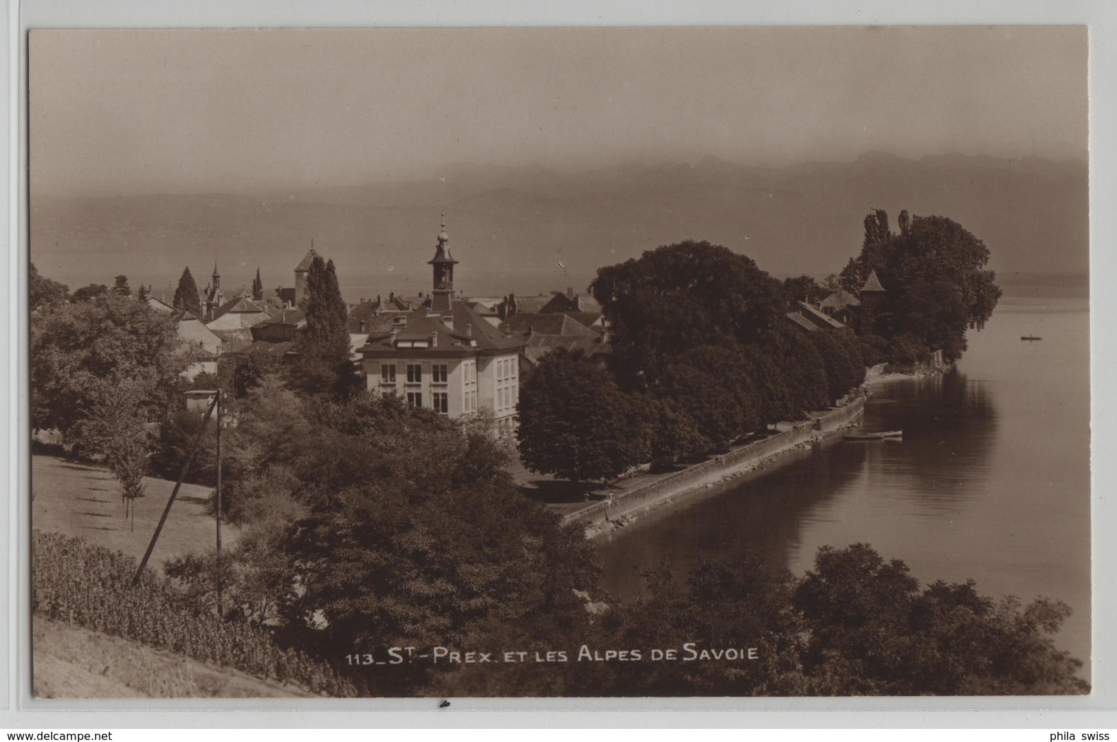 St. Prex Et Les Alpes De Savoie - Photo: A. Denereaz - Saint-Prex