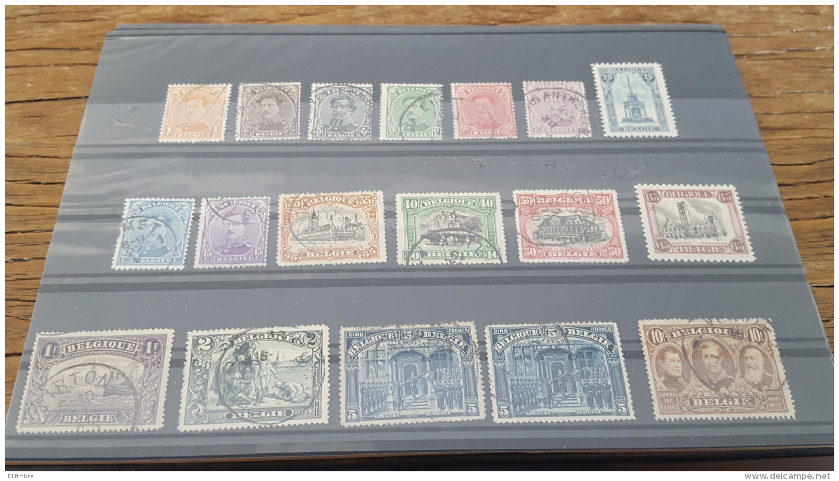 LOT 363799 TMBRE DE BELGIQUE OBLITERE N°135 A 149 VALEUR 200 DEPART A 1&euro; BLOC - Collections