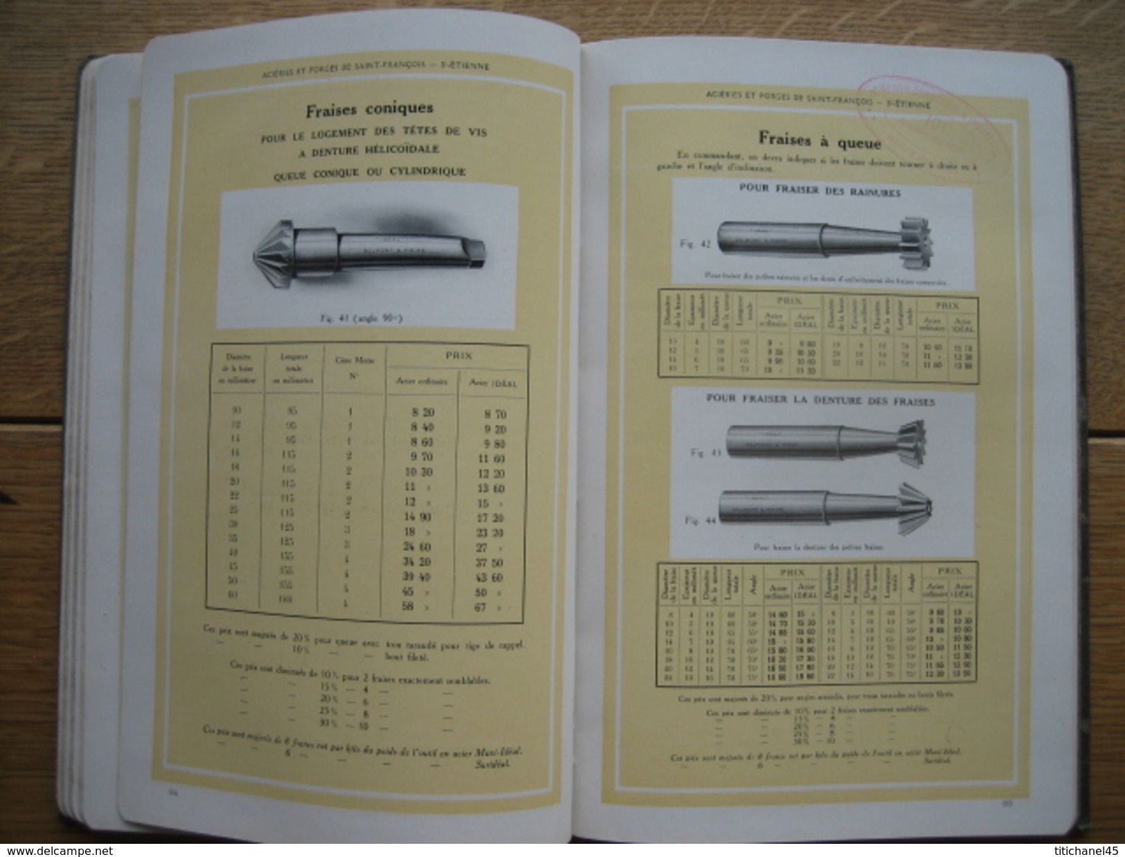 1919 - CATALOGUE FORGES ET ACIERIES DE ST FRANCOIS à ST ETIENNE - BELMONT & MOINE - 224 pages