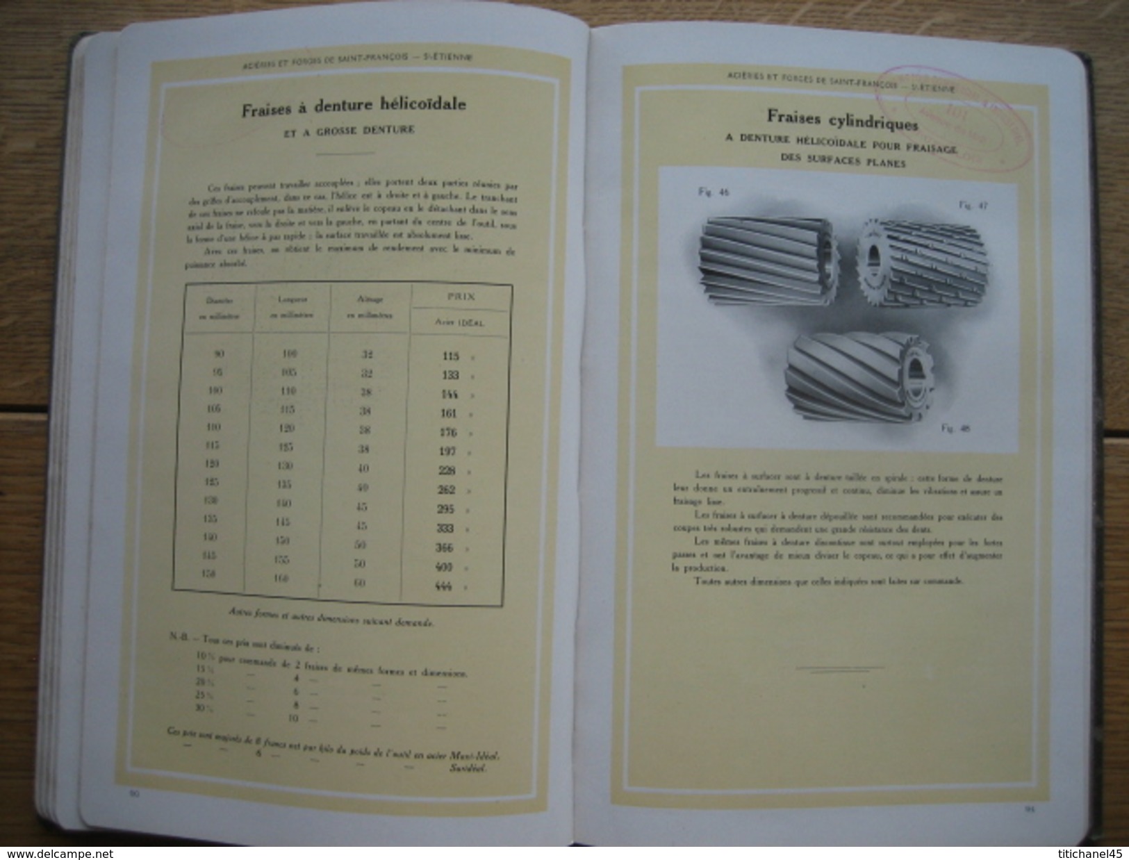 1919 - CATALOGUE FORGES ET ACIERIES DE ST FRANCOIS à ST ETIENNE - BELMONT & MOINE - 224 pages