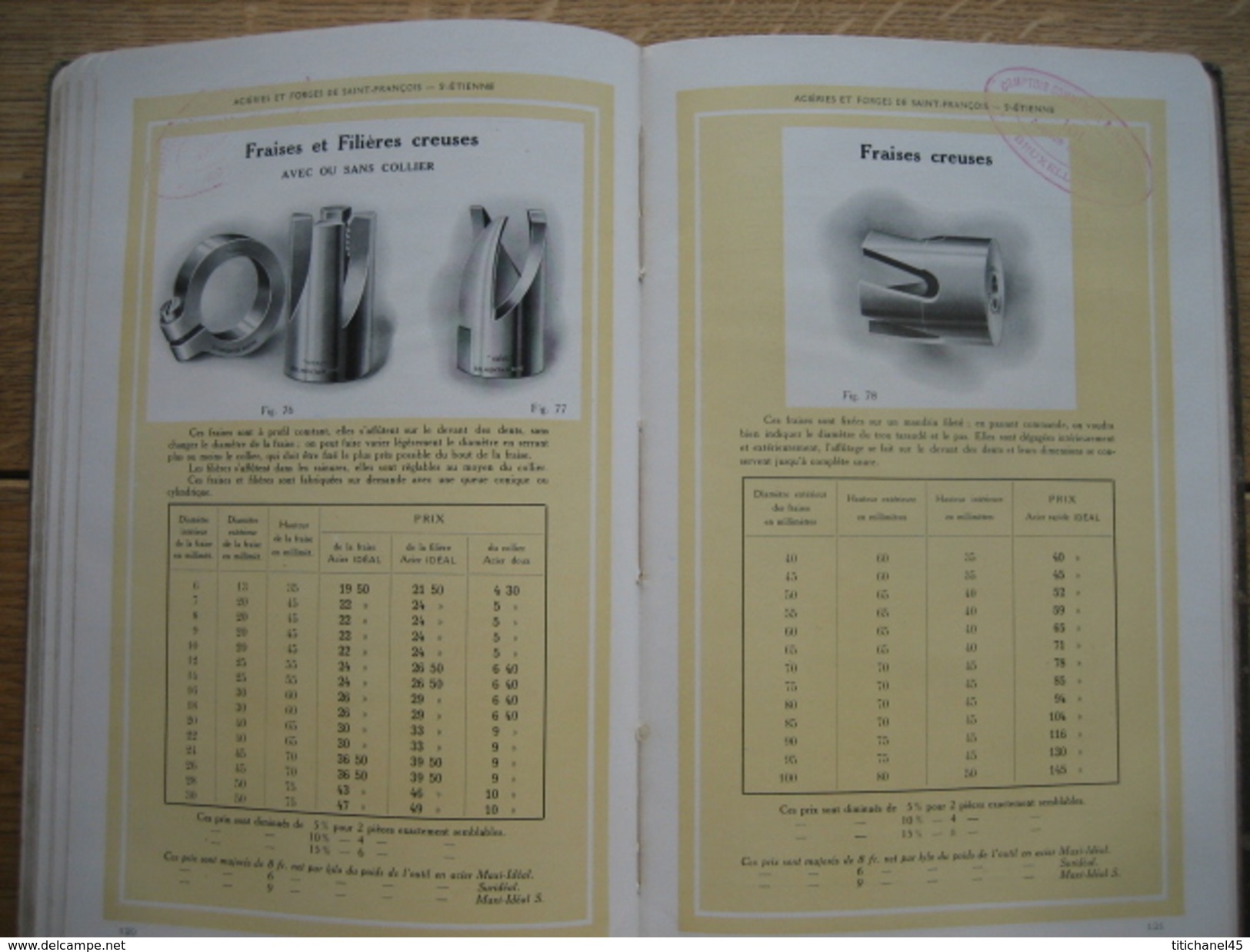 1919 - CATALOGUE FORGES ET ACIERIES DE ST FRANCOIS à ST ETIENNE - BELMONT & MOINE - 224 pages