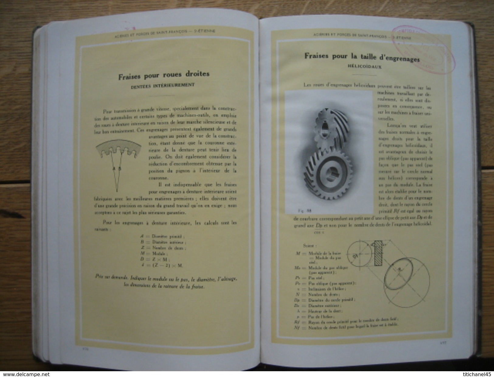 1919 - CATALOGUE FORGES ET ACIERIES DE ST FRANCOIS à ST ETIENNE - BELMONT & MOINE - 224 pages