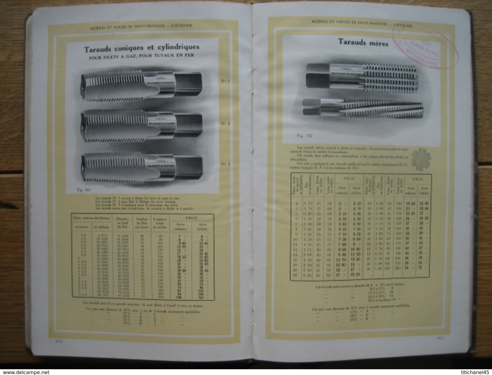 1919 - CATALOGUE FORGES ET ACIERIES DE ST FRANCOIS à ST ETIENNE - BELMONT & MOINE - 224 pages