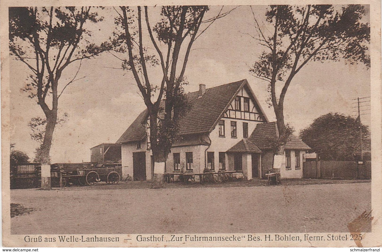 AK Gruß Welle Lanhausen Gasthof Zur Fuhrmannsecke A Loxstedt Wulsdorf Nordenham Bremerhaven Auf Der Jührde Fleeste - Nordenham