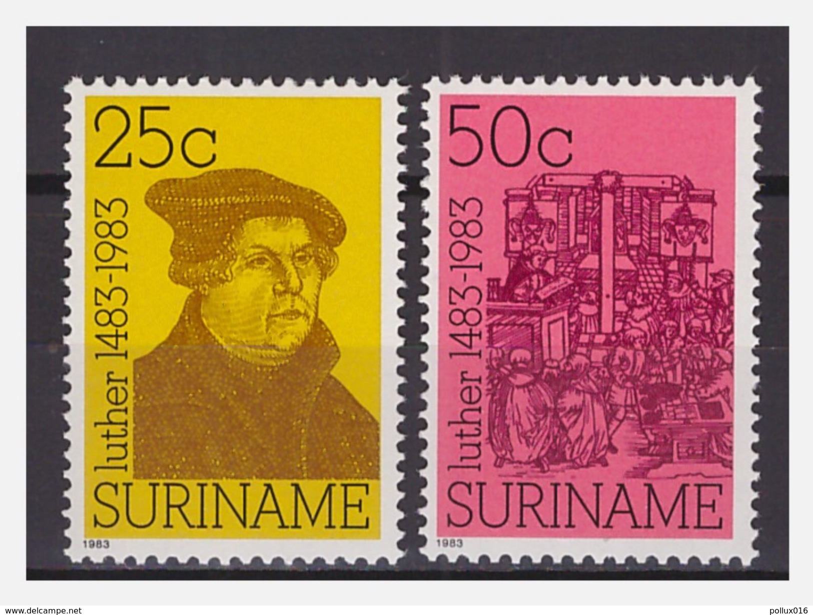 Surinam / Suriname 1983 Religie Religion Maarten Martin Luther Catechism MNH - Suriname