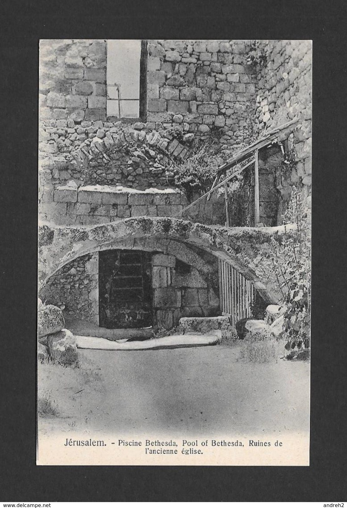 JÉRUSALEM - ASIE - Ruines De L'Église De La Piscine Bethesda - Par Union Postale Universelle - Autres & Non Classés