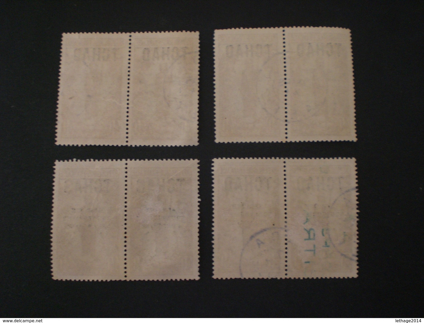 TCHAD CHAD 1924 Femme Bakalois Overprinted "AFRIQUE EQUATORIALE FRANCAISE" - Used Stamps
