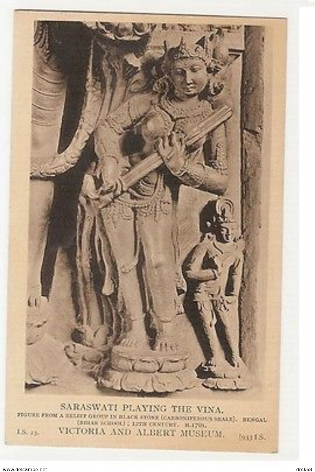 INDIA - BIHAR SCHOOL - SARAWATI PLAYING THE VINA - 1910s ( 1918 ) - Other & Unclassified