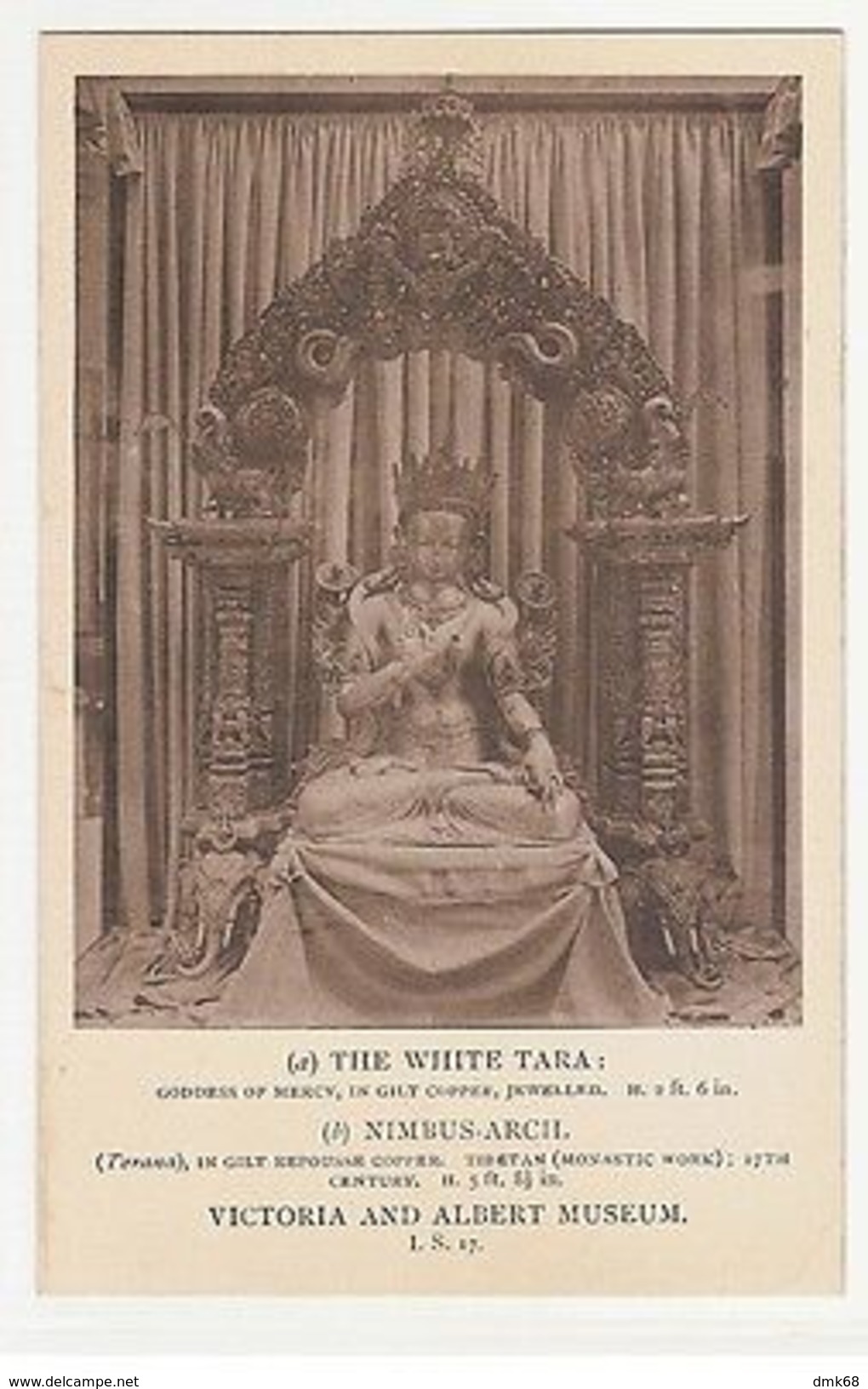 INDIA - THE WHITE TARA - TIBETAN MONASTIC WORK  - 1910s ( 1921 ) - Autres & Non Classés