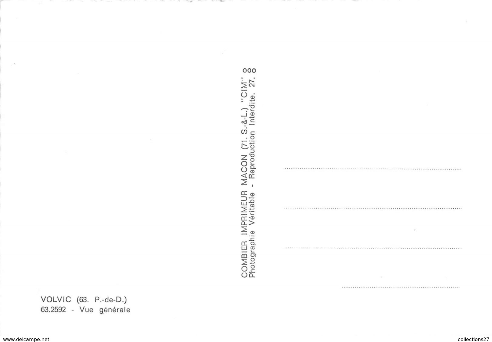 63-VOLVIC- VUE GENERALE - Volvic