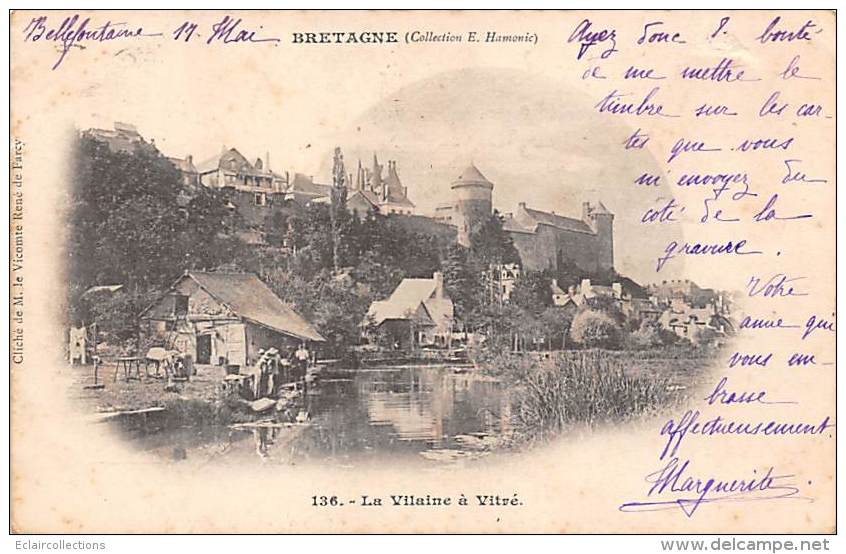 Vitré       35         La Vilaine.  Lavoir        (voir Scan) - Vitre