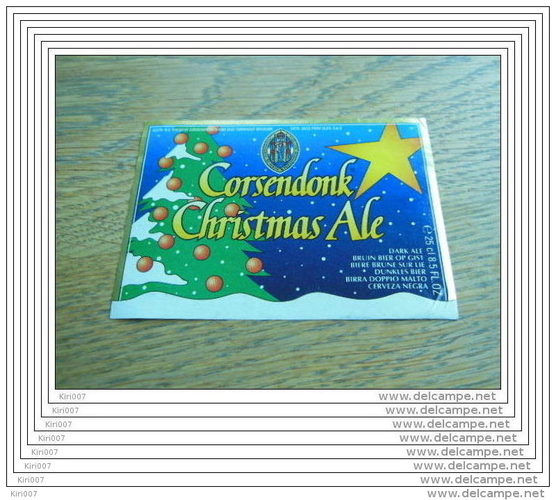 ETIQUETTE BIERE CORSENDONK CHRISTMAS ALE - Beer