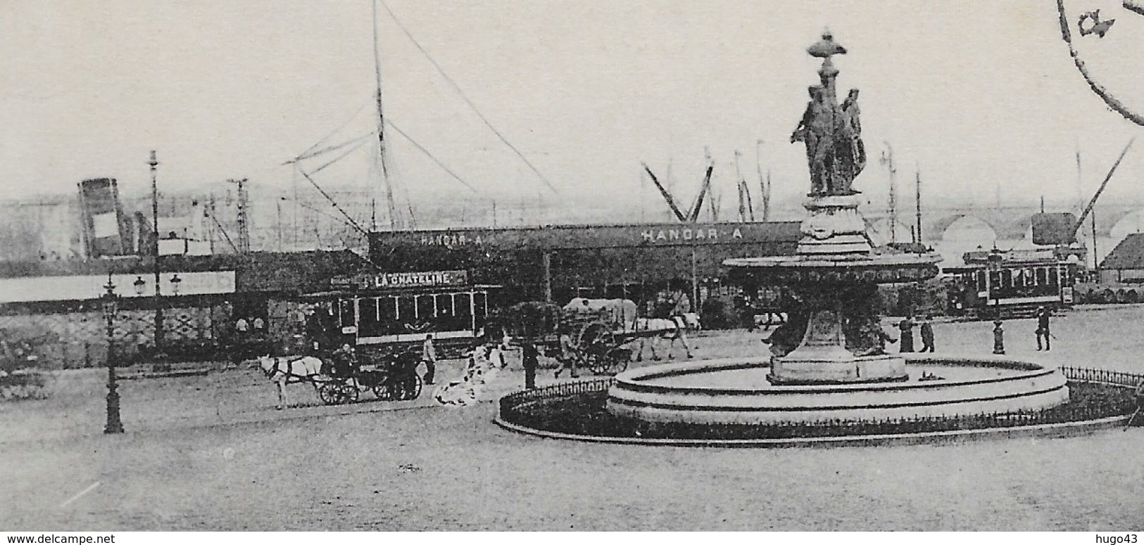 BORDEAUX EN 1913 - N° 25 - PLACE DE LA BOURSE - BEAU CACHET - CPA VOYAGEE - Bordeaux