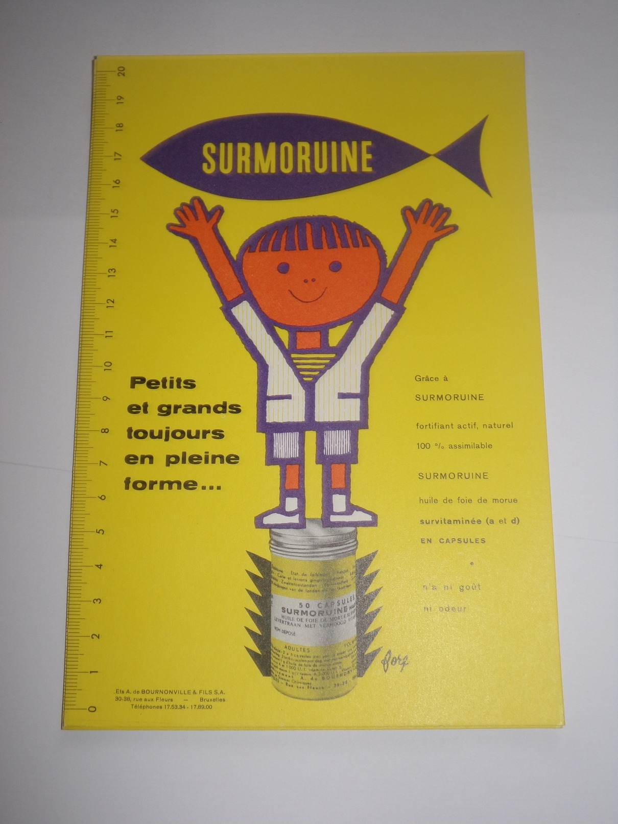 Buvard.Surmoruine.Fortifiant.Ets Burnonville & Fils Bruxelles - Produits Pharmaceutiques