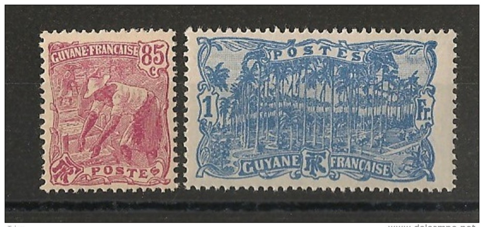 Guyane N°Yv. 86 Et 87 - Neuf Luxe ** - MNH - Postfrisch - Cote 2.2 EUR - Nuovi