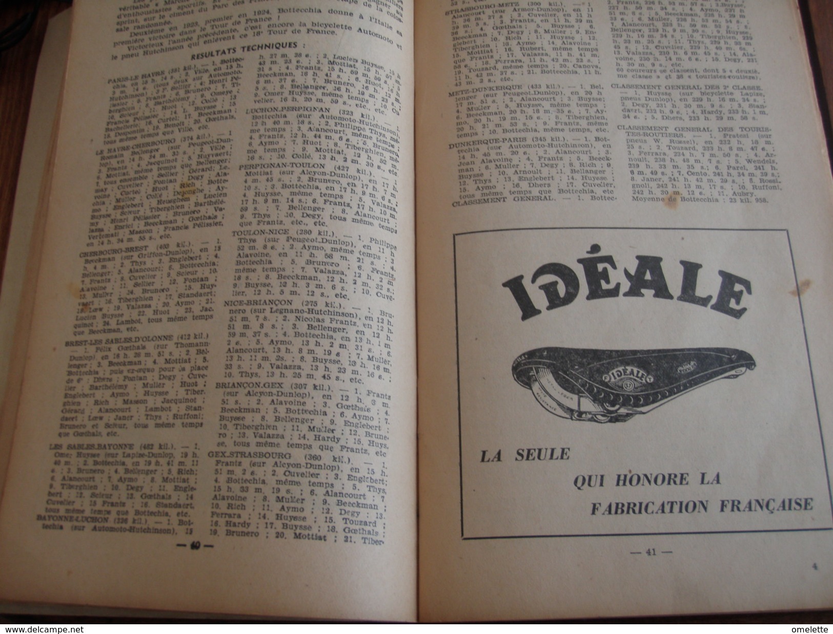 LIVRE DOR DU TOUR DE FRANCE 1903-1947 /HISTOIRE DU MAILLOT JAUNE /PELLOS /HENRI DESGRANGE - Sport