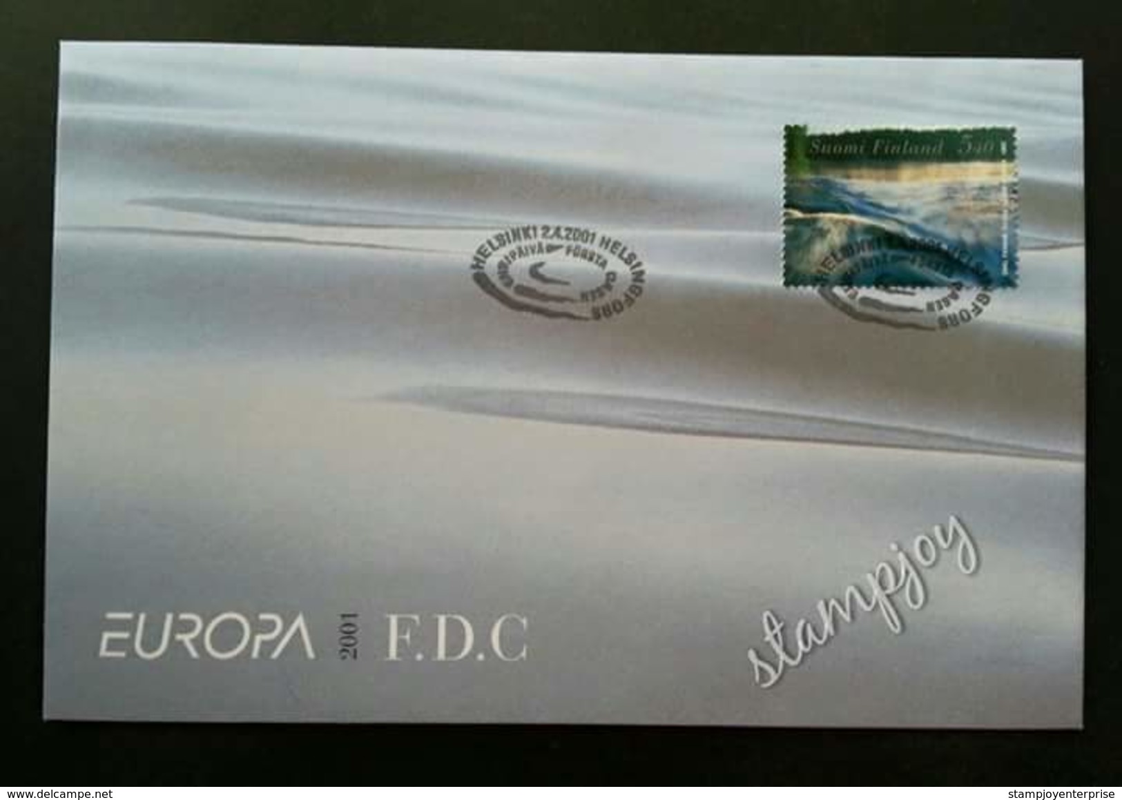Finland Water Resources 2001 Environment Protection (stamp FDC) - Briefe U. Dokumente