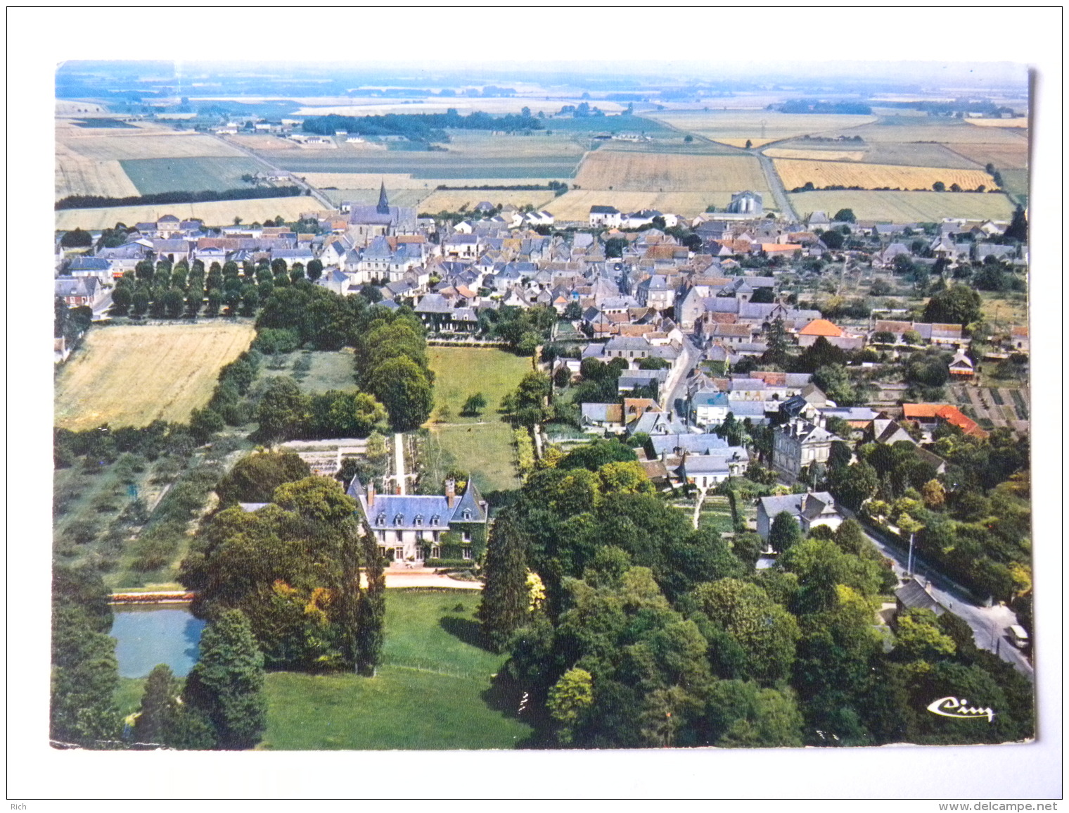 CPSM (37) Indre Et Loire - NEUVY LE ROI - Vue Générale Aérienne - La Martinière - Neuvy-le-Roi