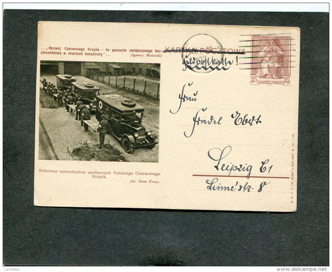 Deutsches Reich Besetszung Poland Feldpostkarte 1939 - Briefe U. Dokumente