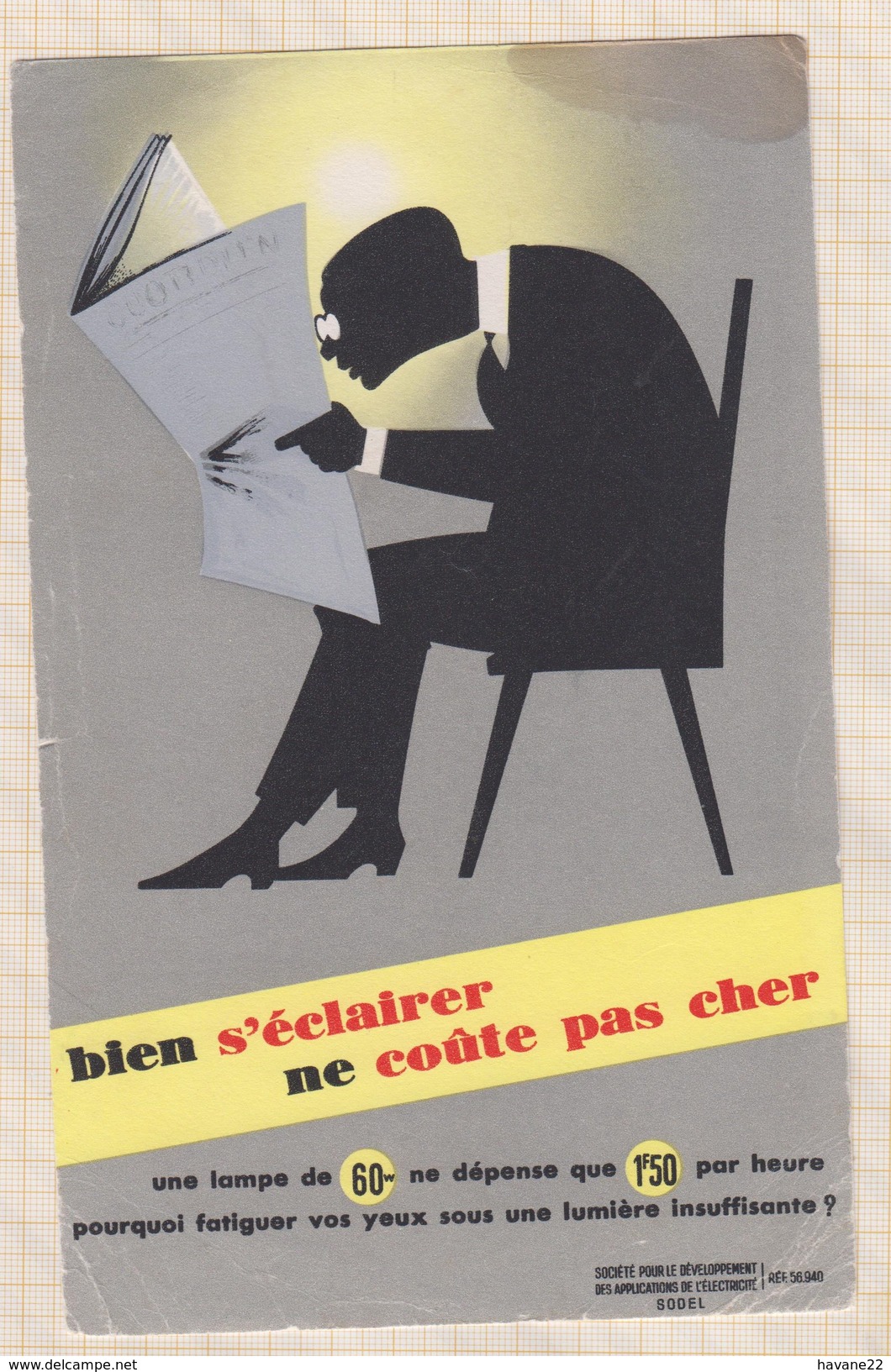 725  BUVARD BIEN S'ECLAIRER NE COUTE PAS CHER TACHE - Elektrizität & Gas