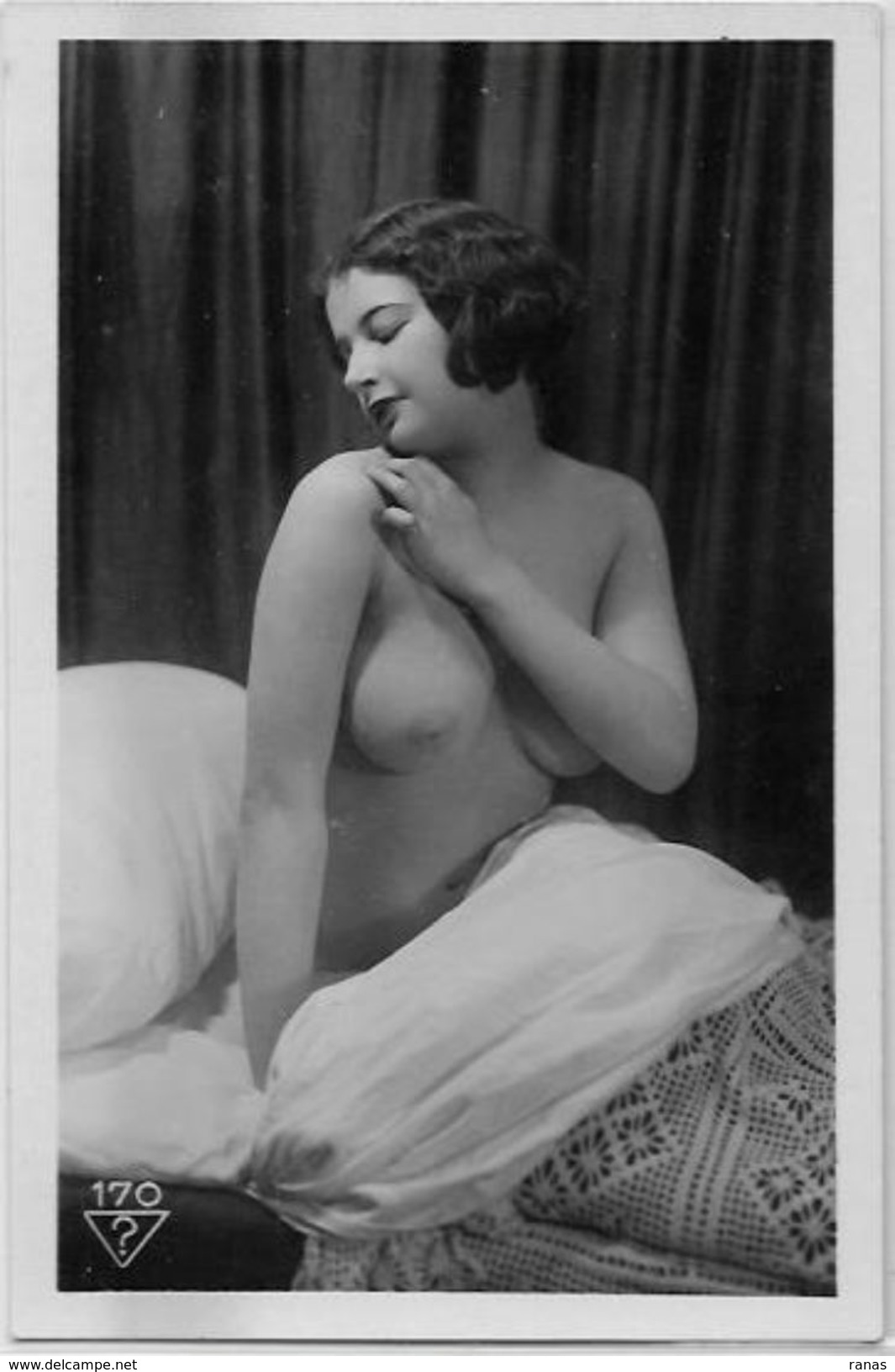 CPA Ancienne Femme Nue Pin Up Nu Féminin éros Académique Artistique érotisme Dos Non Carte Postale - Pin-Ups