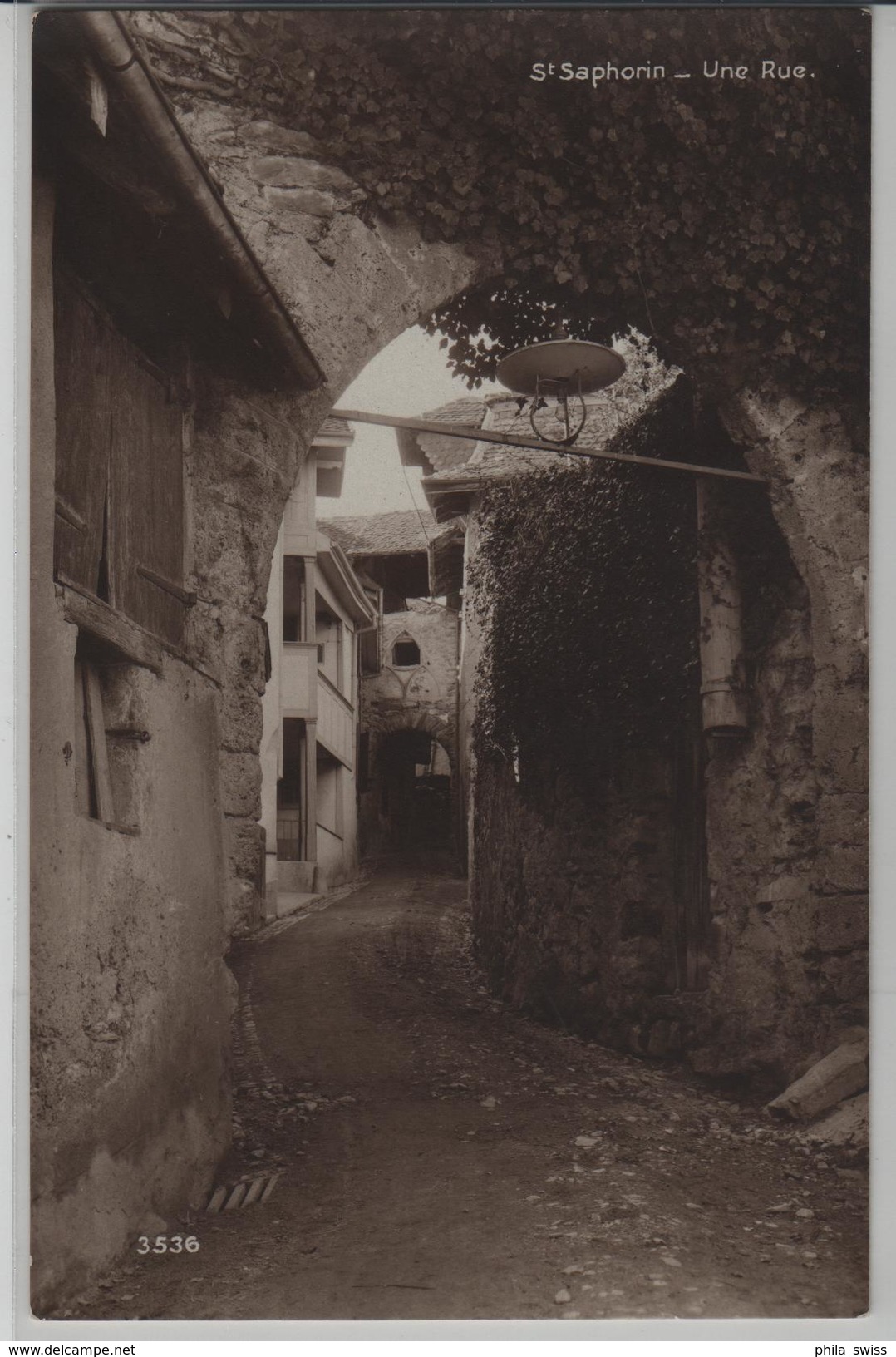 St. Saphorin - Une Rue - Photo: Perrochet-Matile No. 3536 - Saint-Saphorin