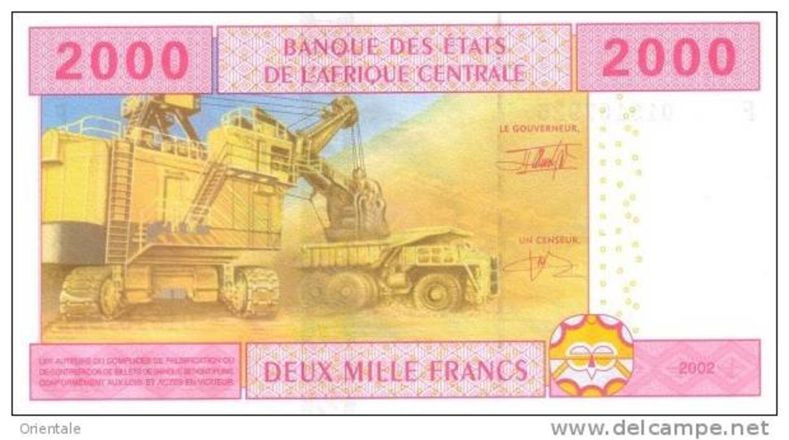 CENTRAL AFRICAN STATES P. 408Aa 2000 F 2002 UNC - Gabon