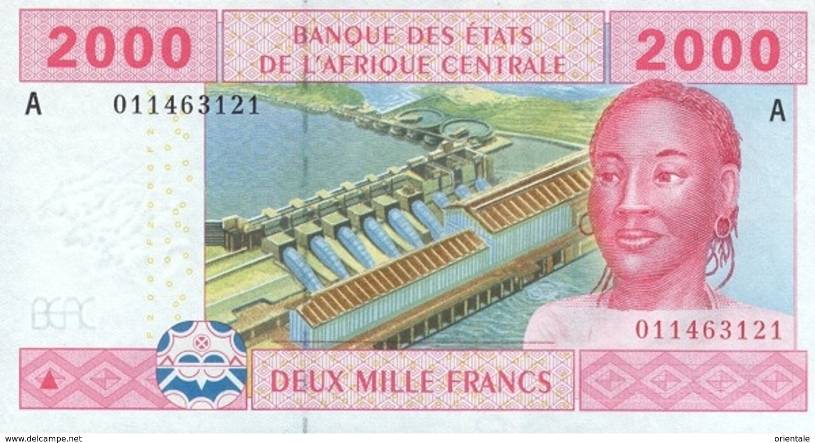 CENTRAL AFRICAN STATES P. 408Aa 2000 F 2002 UNC - Gabon