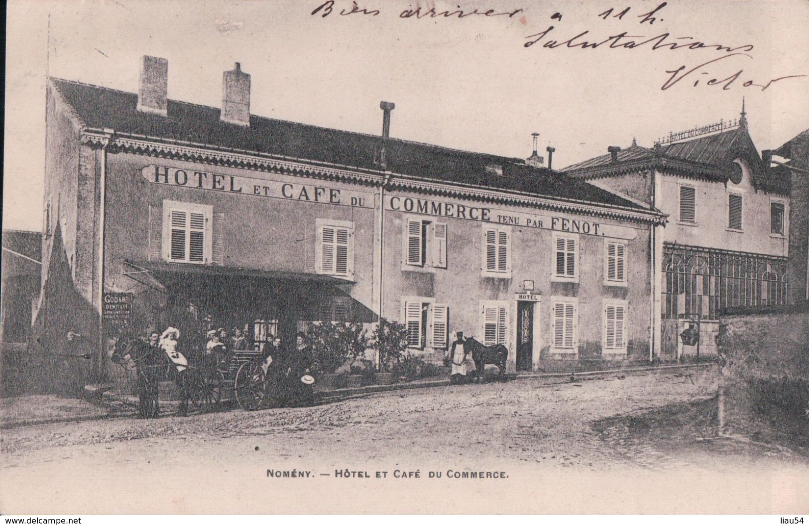 NOMENY Hôtel Et Café Du Commerce (1905) - Nomeny