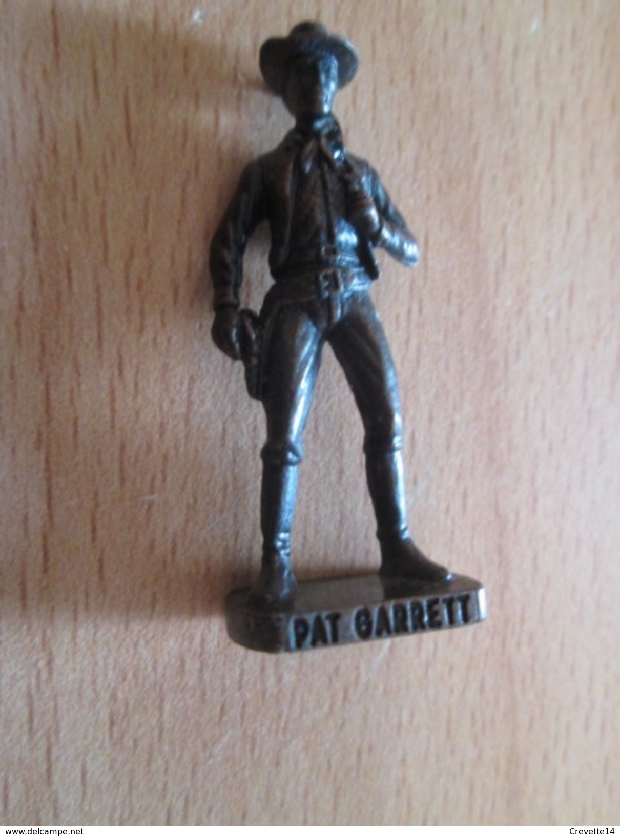 Figurine KINDER MONOBLOC METAL /  WESTERN COW-BOY PAT GARRETT SCAME - Figurines En Métal