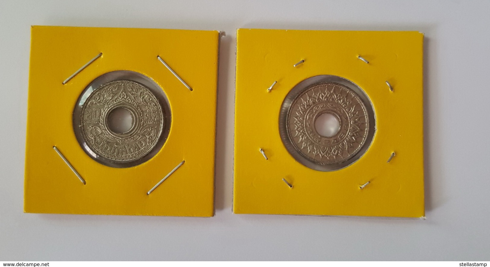 Thailand Coin 1945 20 Satang Kranok Y63- Tin - Thailand