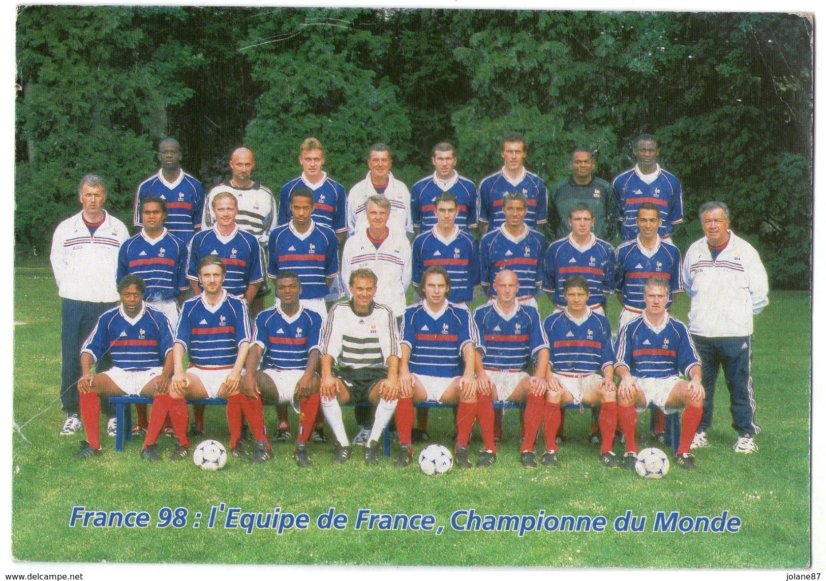 CPM   FRANCE 98     EQUIPE DE FRANCE CHAMPIONNE DU MONDE - Sportsmen